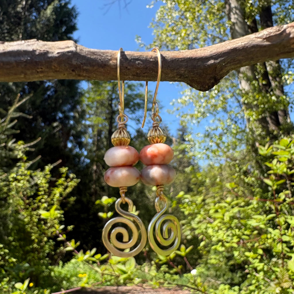 Red Line Jasper Earrings