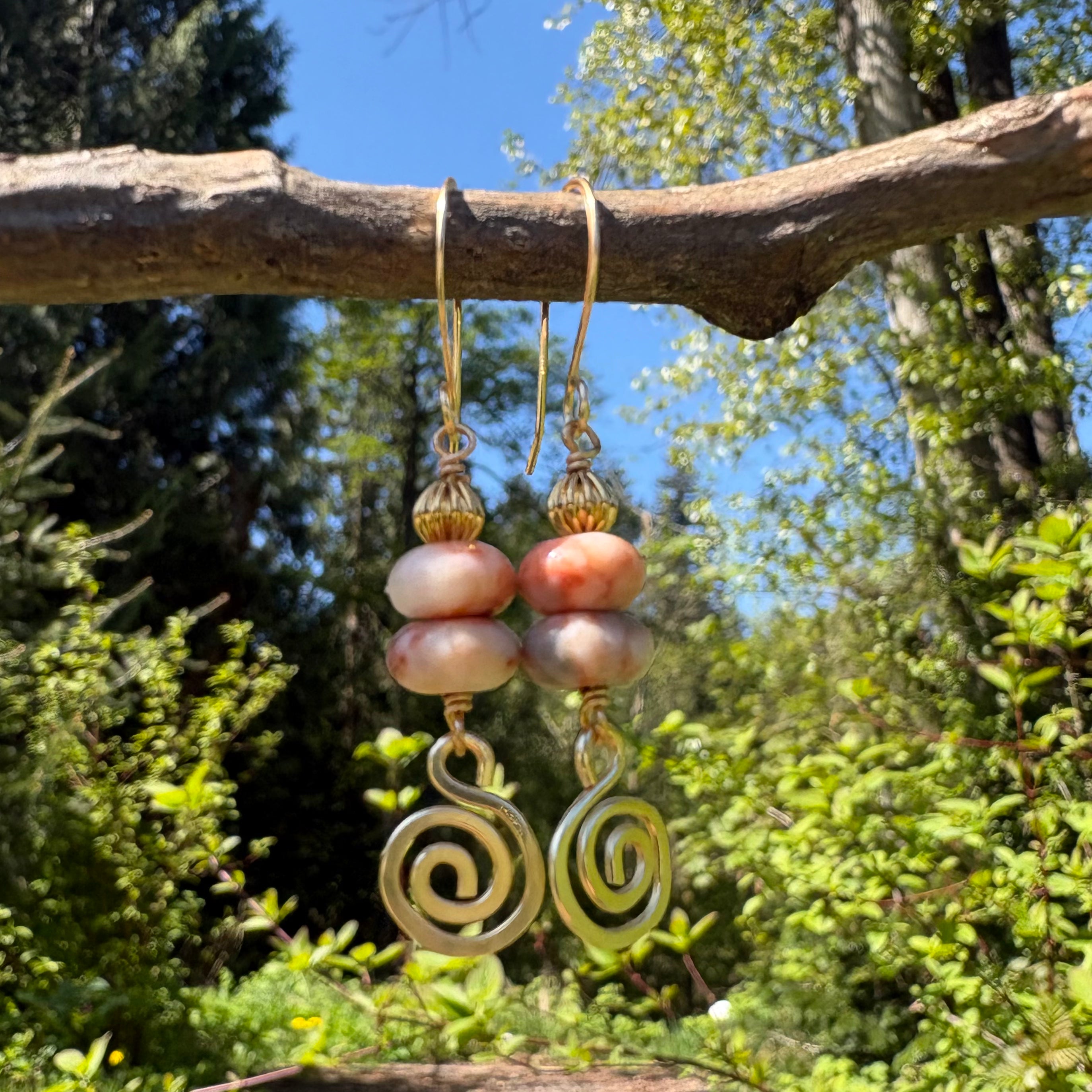 Red Line Jasper Earrings
