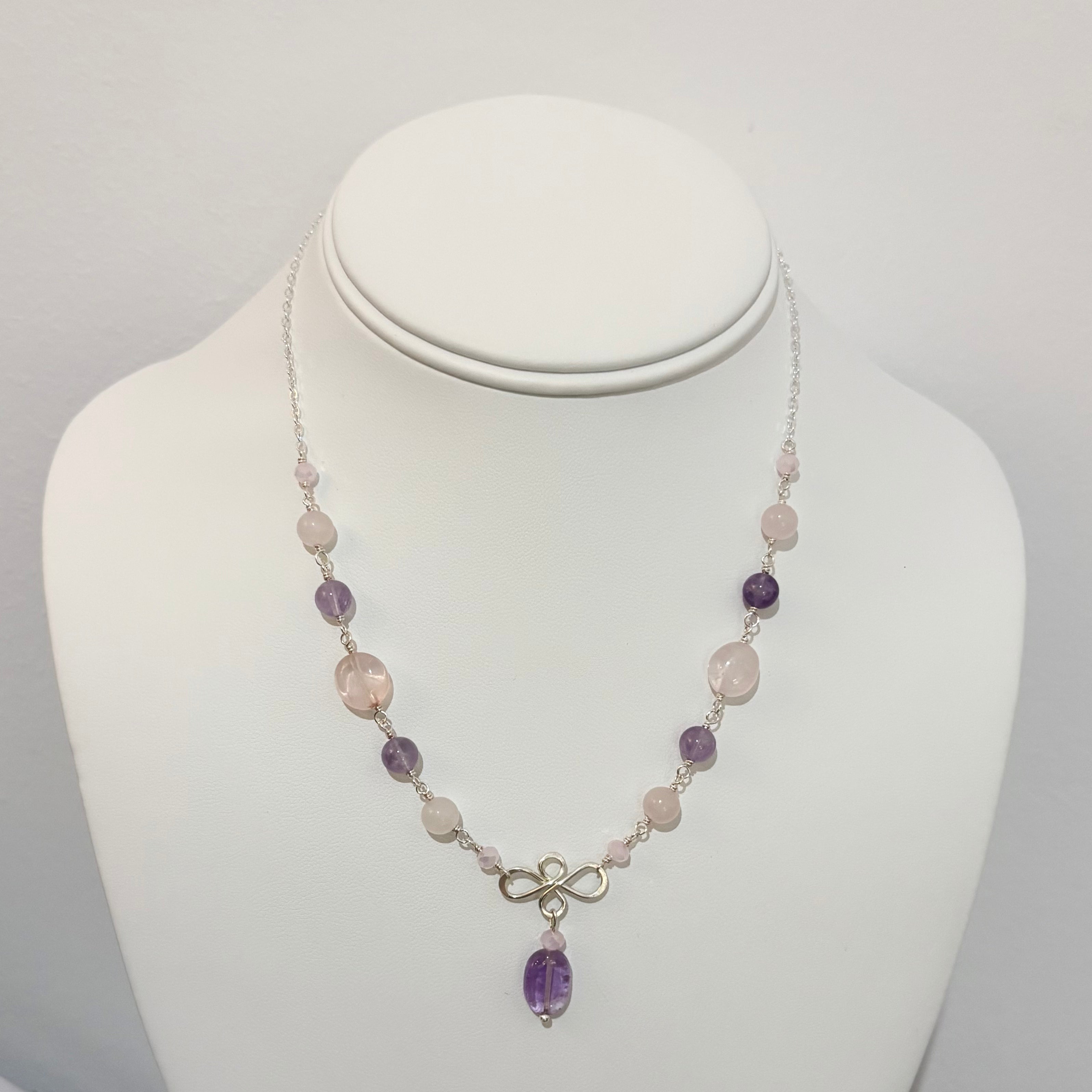 Amethyst & Rose Quartz Necklace